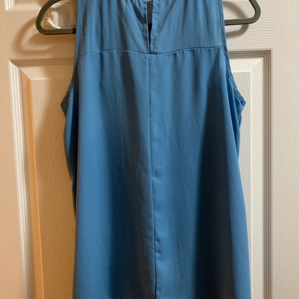 Chiffon sleeveless work tank top